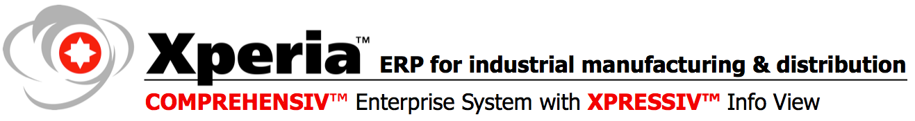 Xperia ERP system for industrial manufacturing and distribution sets a new standard for power and ease of use in Enterprise Resource Planning systems.